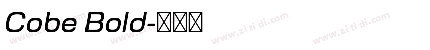 Cobe Bold字体转换